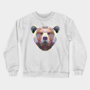 Fractal Grizzley Bear Crewneck Sweatshirt